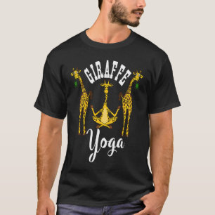 Camiseta Curso De Yoga Giraffe Para Hombres Relajantes