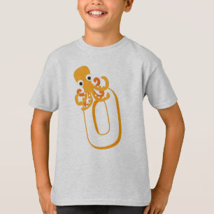 Camiseta Curso O para pulpo- Niños Inglés Alfabeto ABCD
