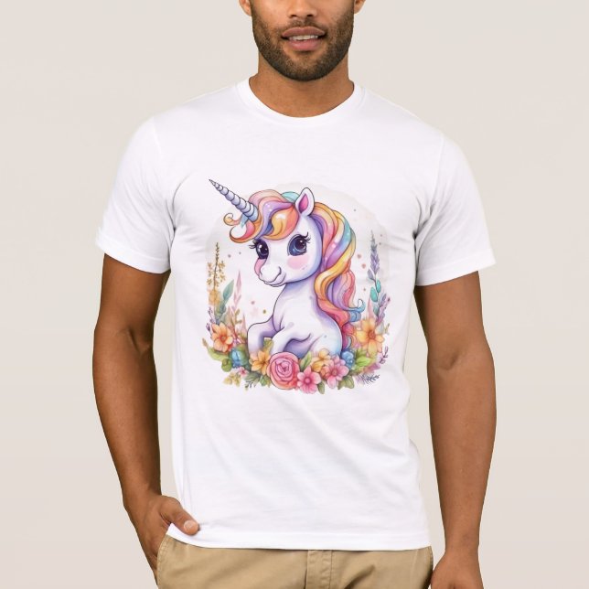 Camiseta Curso unicornio Guay Rainbow positivo (Anverso)