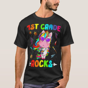 Camiseta Curte 1º Grado Roca Unicornio Bienvenida De Vuelta