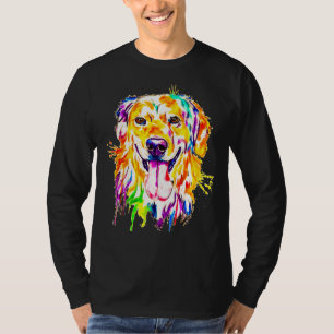 Camiseta Curte acuarela Golden Retriever