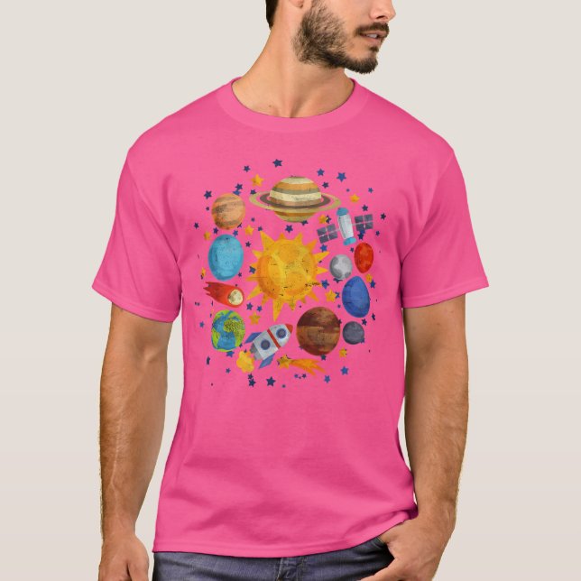 Camiseta Curte Constellation Science Astronomics Planets Ga (Anverso)