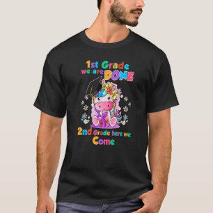 Camiseta Curte Floral Unicornio 1er grado hecho futuro 2º g