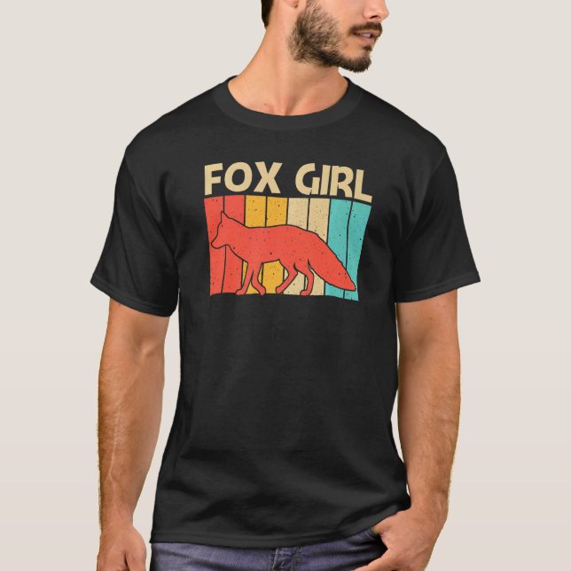 Camiseta Curte Fox Para Chicas Mamá Vulpine Fox Animal Silv (Anverso)
