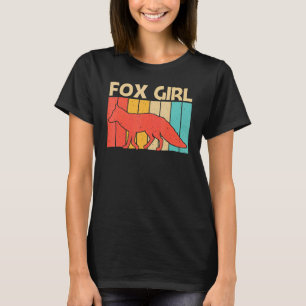 Camiseta Curte Fox Para Chicas Mamá Vulpine Fox Animal Silv