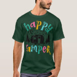 Camiseta Curte Happy Camper Summer Camp Camping Nature Love<br><div class="desc">Amante de la naturaleza del campamento de verano de camping de camper feliz.</div>