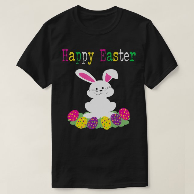 Camiseta Curte Happy Easter Women Adolescentes (Diseño del anverso)