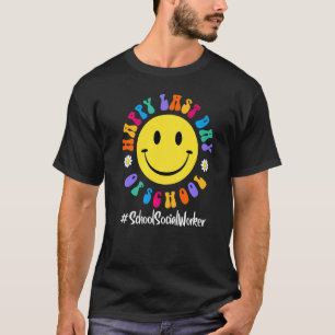 Camiseta Curte Happy Last Day of School Social Worker