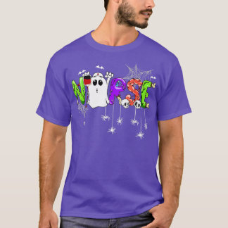 Camiseta Curte Health Worker Nurse Halloween Pattern Hallow