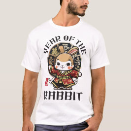 Camiseta Curte Kawaii año lunar de conejo chino asiático Zo