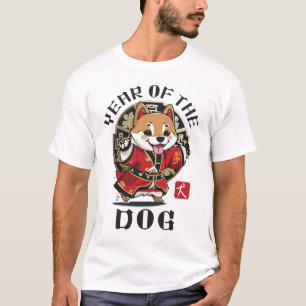 Camiseta Curte Kawaii Año Lunar de Perro Chino Asiático Zod