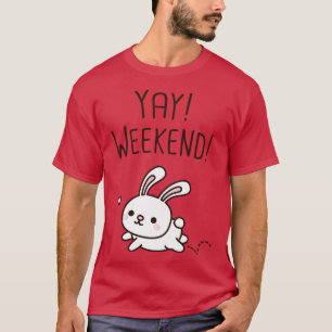 Camiseta Curte Little Bunny Yay Weekend