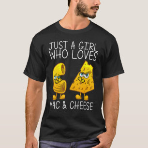 Camiseta Curte Mac & Cheese Para Los Chicas Mamá Macaroni Q