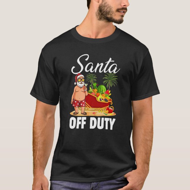Camiseta Curte Santa Off Duty Sleigh vacaciones de verano C (Anverso)