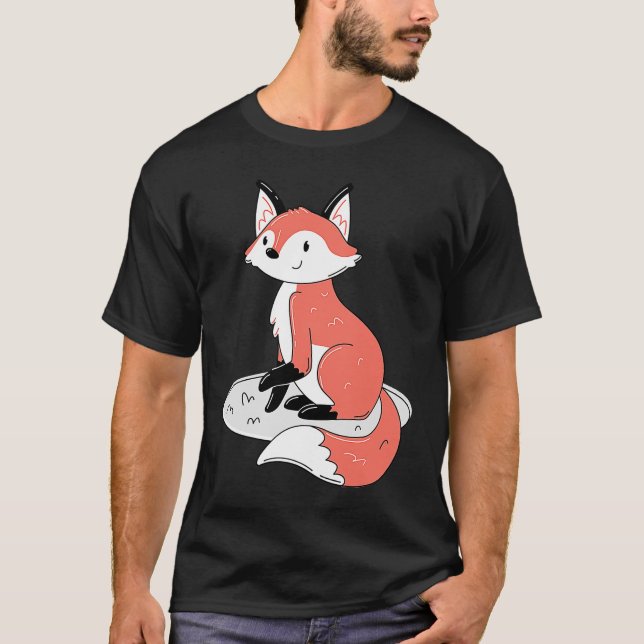 Camiseta Curte Sitting Fox (Anverso)