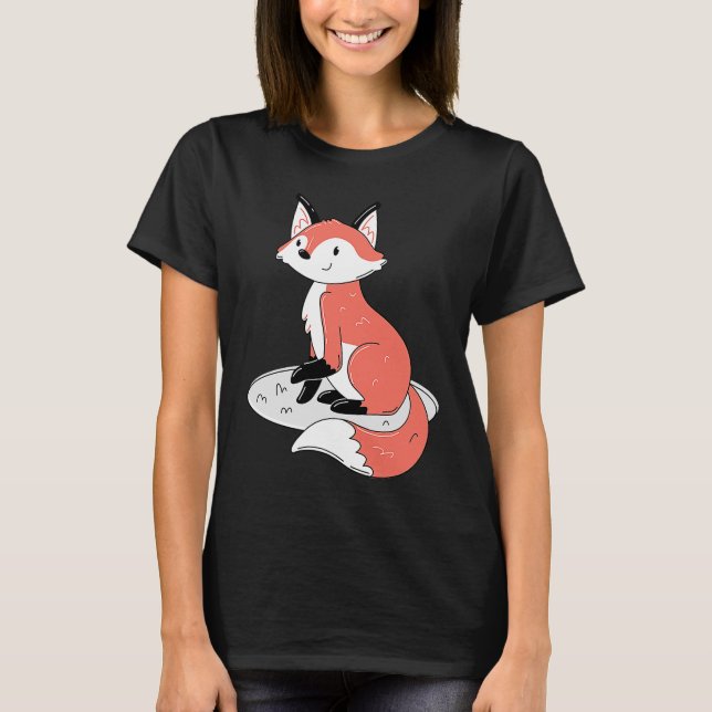 Camiseta Curte Sitting Fox (Anverso)