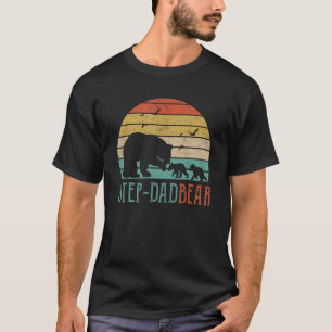Camiseta Curte Step Dad Bear Vintage Retro 1