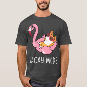 Camiseta Curte Summer Vacay Mode Corgi Perros Amantes Vacac