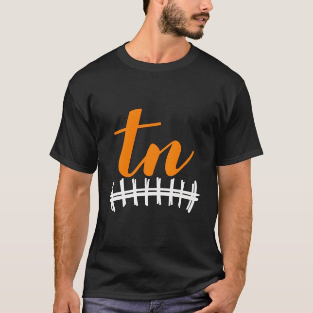 Camiseta Curte Tennessee State Initials Tn Gift Cheer Fan (Anverso)
