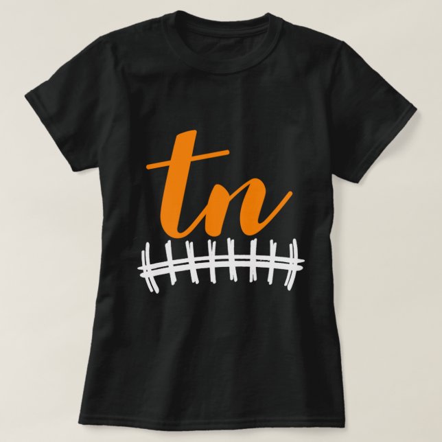 Camiseta Curte Tennessee State Initials TN Gift Cheer Fan P (Diseño del anverso)