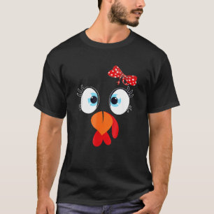 Camiseta Curte Turkey Face Gracias, soy una familia agradec