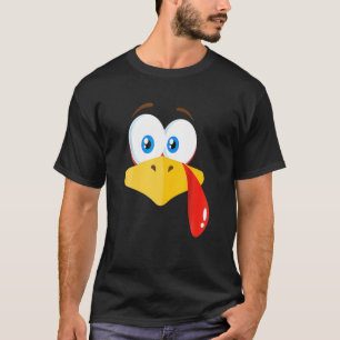 Camiseta Curte Turkey Face Gracias, soy una familia agradec