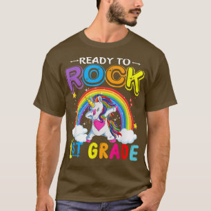 Camiseta Curte Unicornio de vuelta a la escuela listo para