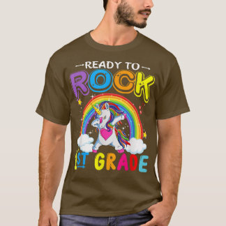 Camiseta Curte Unicornio de vuelta a la escuela listo para 
