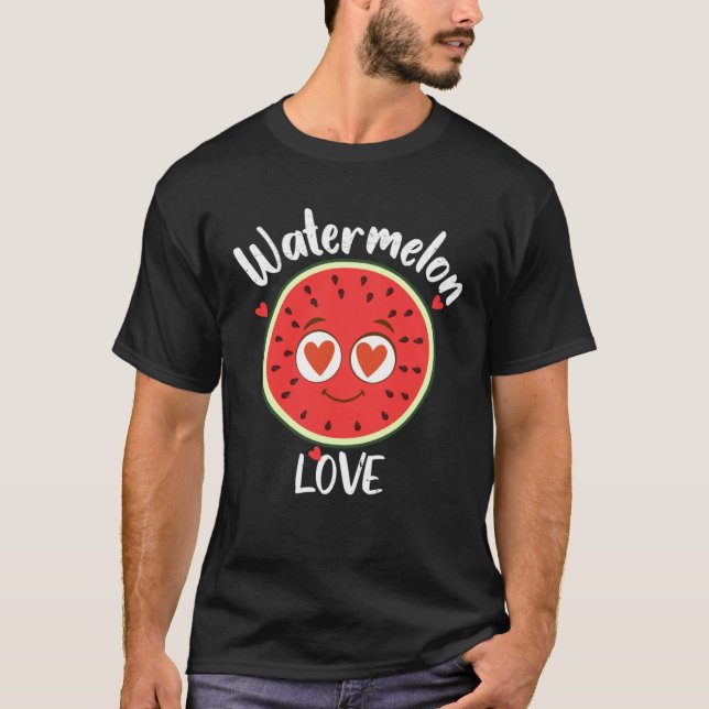Camiseta Curte Watermelon Love Fruit Farmer Healthy Life (Anverso)