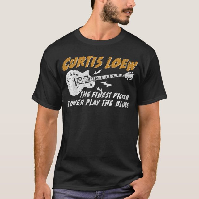Camiseta Curtis Loew El Mejor Tocador Que Jamás Tocó el Blu (Anverso)