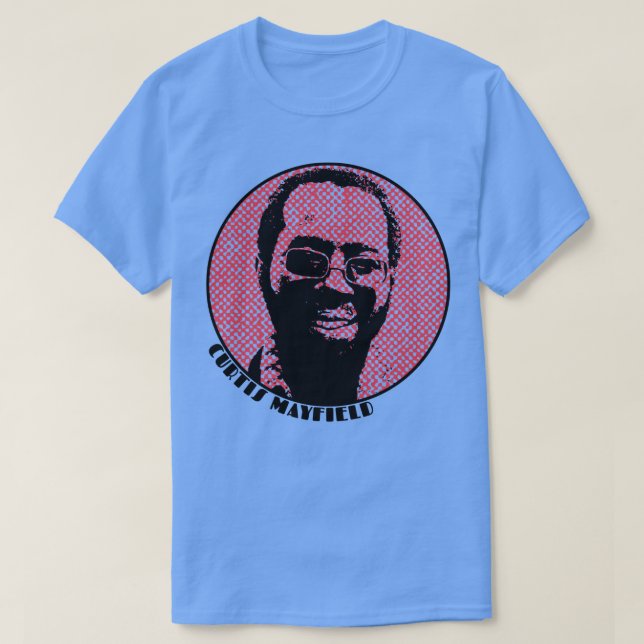 Camiseta CURTIS MAYFIELD Funk Soul SuperRed (Diseño del anverso)