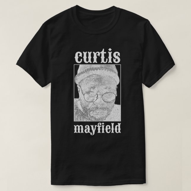 Camiseta Curtis Mayfield White (Diseño del anverso)