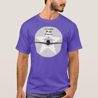 Camiseta Curtiss P40 Warhawk luchador de la Segunda Guerra