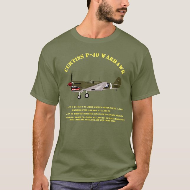 Camiseta Curtiss P-40 Warhawk (Anverso)