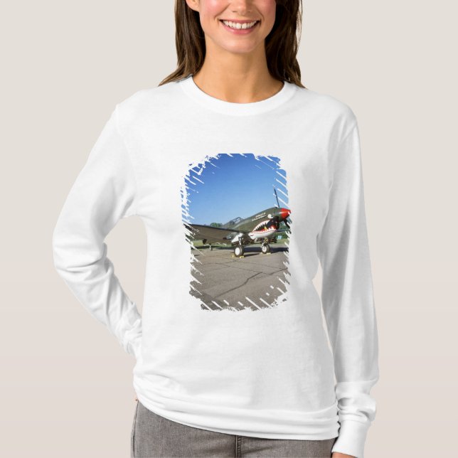 Camiseta Curtiss P-40 Warhawk, en el espectáculo aéreo CAF  (Anverso)