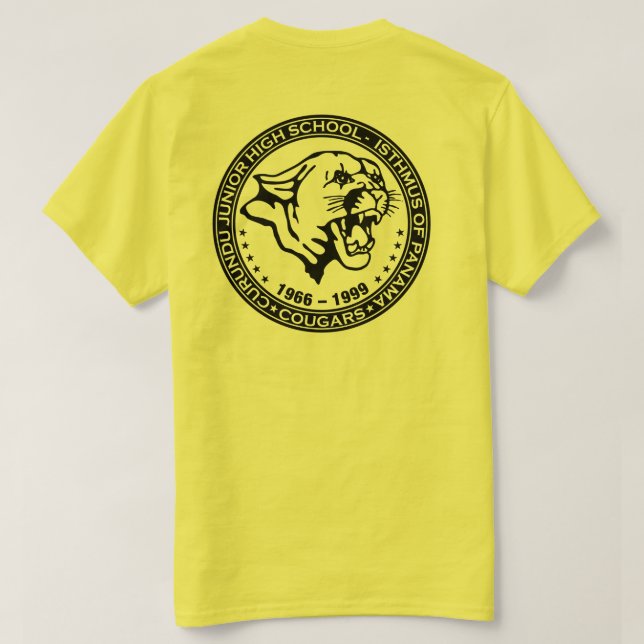 Camiseta Curundu Junior High School, República de Panamá (Reverso del diseño)