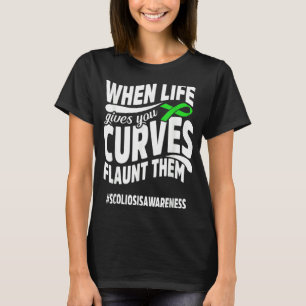 Camiseta Curva de concientización sobre la escoliosis Guerr