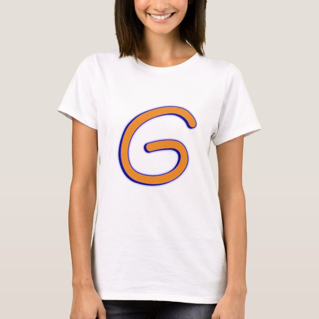 Camiseta Curva de G de la letra (Anverso)