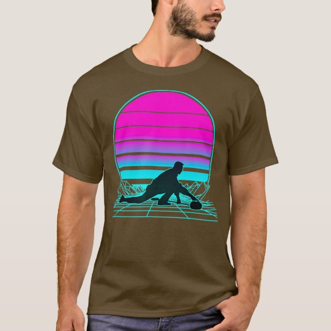 Camiseta Curva de sol retro vintage (Anverso)