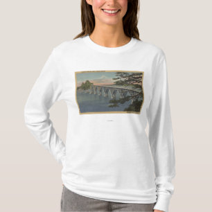 Camiseta Curva del norte, Oregon - opinión del puente de l