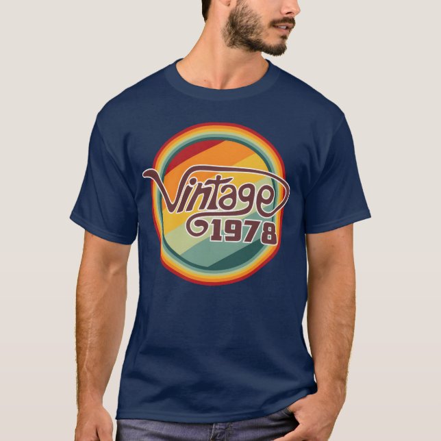 Camiseta Curva divertida de 1978 vintage (Anverso)