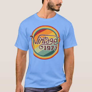 Camiseta Curva divertida vintage 1977