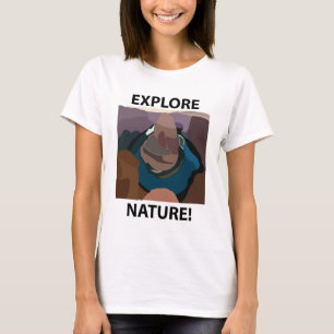 Camiseta Curva en Herradura Explorar Naturaleza Curva en He