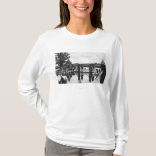 Camiseta Curva, fotografía del jardín de piedras de Orego