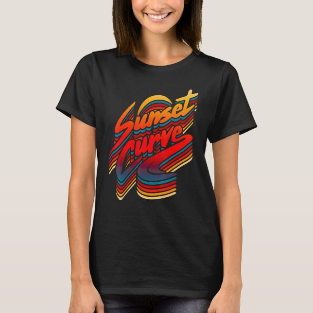Camiseta Curva Hombres De Sol Para Hombres (Anverso)