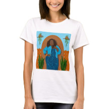 Curva, mujer negra, plantas domésticas, Naranja y