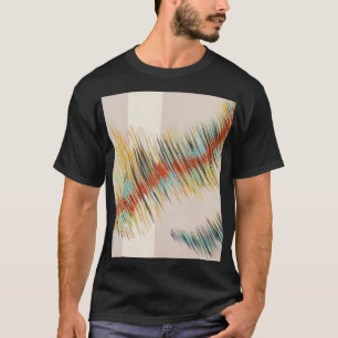 Camiseta Curvas irregulares arte de pintura abstracta