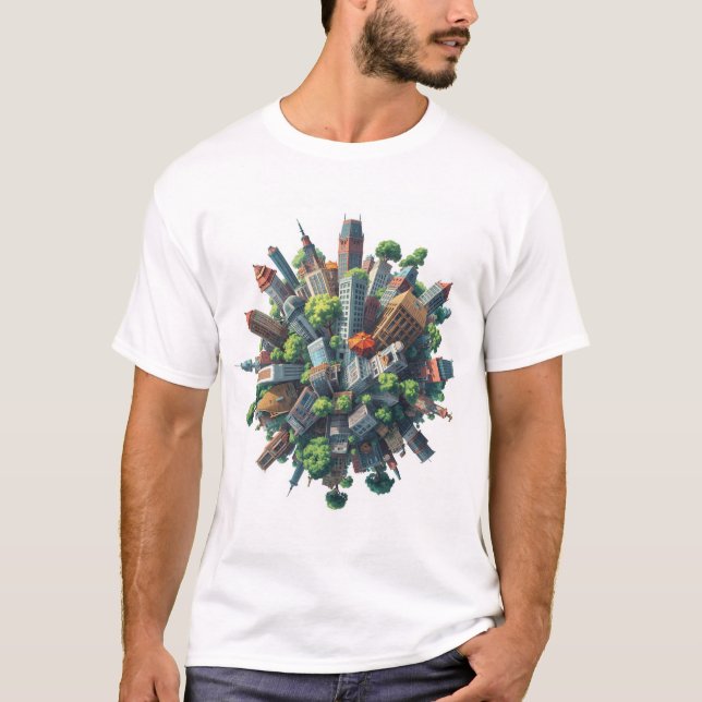 Camiseta Curvatura de la Tierra (Anverso)