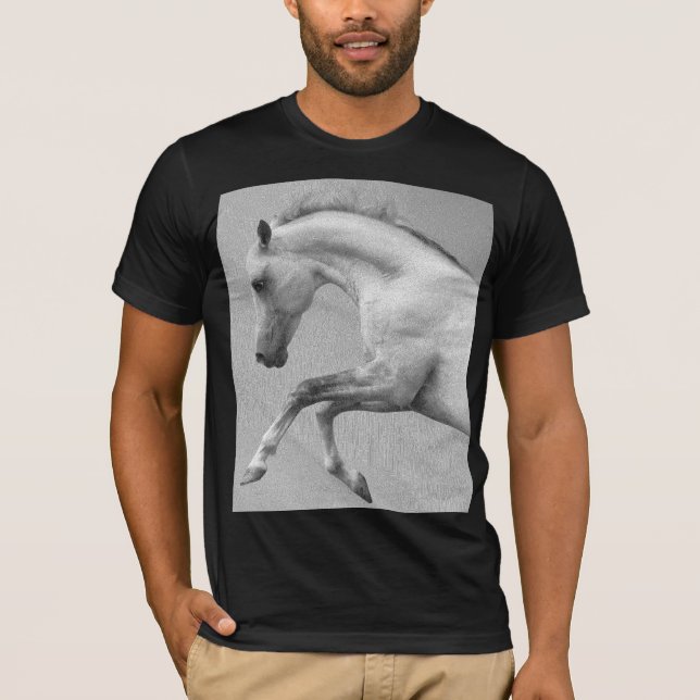 Camiseta Curvet Horse Mens Bella+Canvas Short Sledel (Anverso)