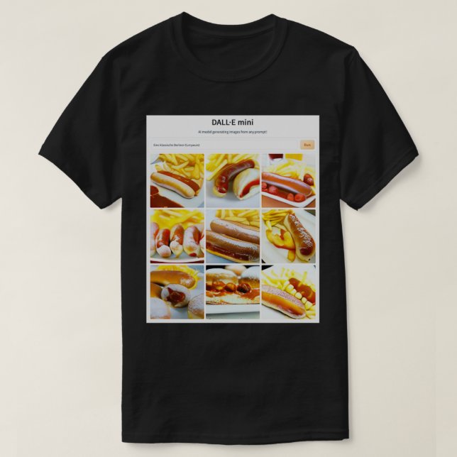 Camiseta Curywurst de Berlín (Diseño del anverso)